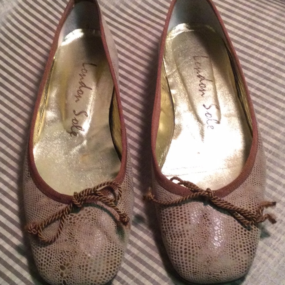 London Sole brown/beige flats